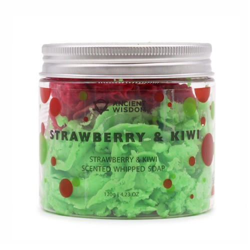 Strawberry kiwi whipped soap - strawberry,