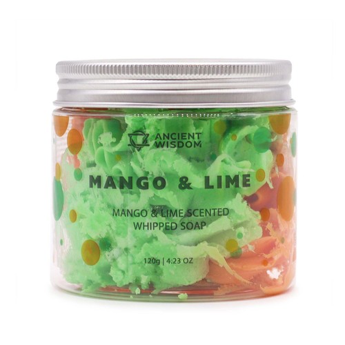 Mango lime whipped soap 120g - mango,