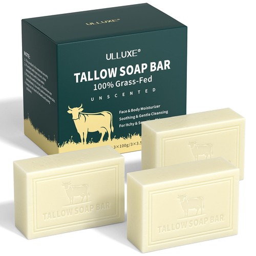 Beef tallow soap all - soap,, natural